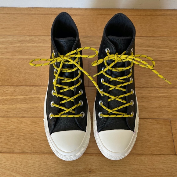 converse chuck taylor all star limo leather high top - Picture 1 of 9